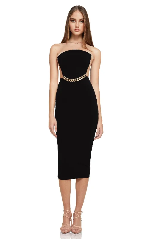 Nookie Scandal Midi Dress - Black