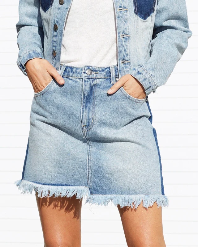 Final Sale - MINKPINK - Highlight Denim Mini Skirt