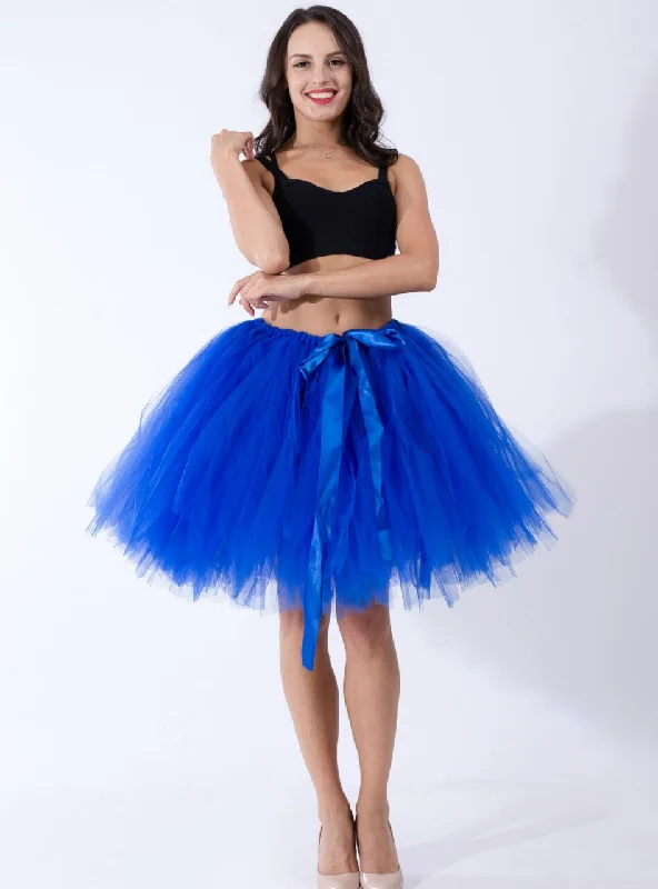 Royal Blue Tulle Short Dance Tutu Skirt