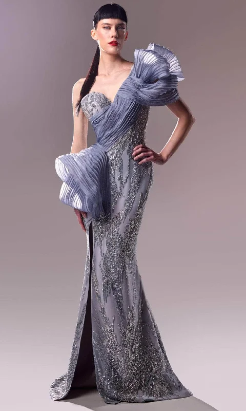 MNM Couture G1634 - Bow Accent Beaded Lace Gown