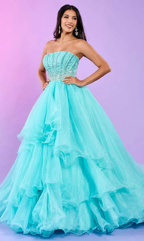 Rachel Allan 70570 - Bejeweled Corset Ballgown