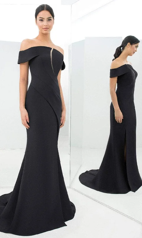 Alexander by Daymor 1373 - Straight Across Pleated Evening Gown