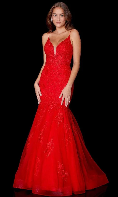 Amarra 87226 - V-Neck Mermaid Evening Gown