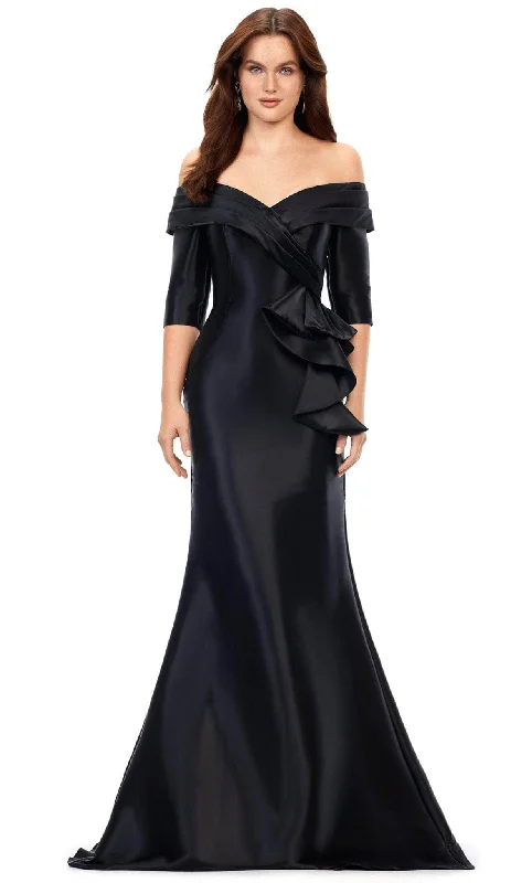 Ashley Lauren 11324 - Off Shoulder Mermaid Evening Gown