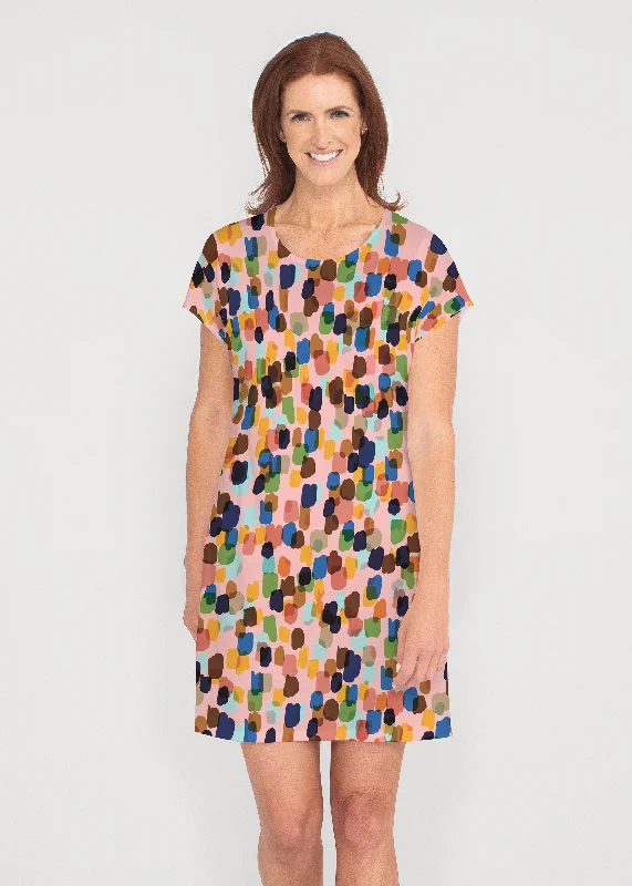 Brushstroke Multi (14293) ~ Lucy Tee Dress