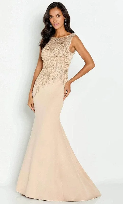 Cameron Blake - Embroidered Bateau Prom Gown CB148