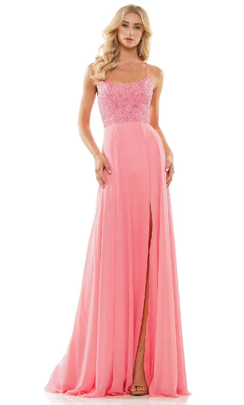 Colors Dress 2933 - Beaded Prom Dress with Slit