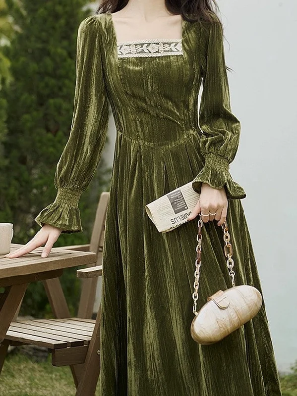 Princess Olive Dress