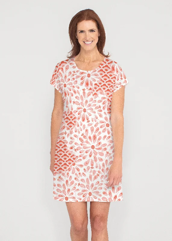 Daybreak Orange (8084) ~ Lucy Tee Dress