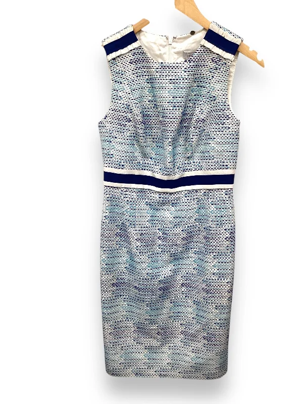 Dress Work By Carmen By Carmen Marc Valvo In Blue, Size: 2