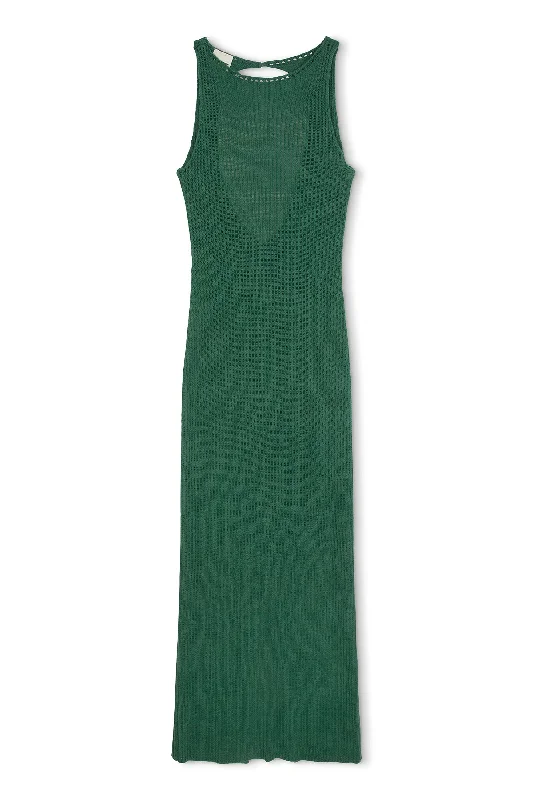 Emerald Crochet Dress