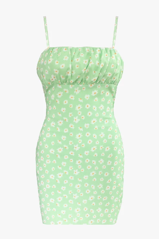 Flower Fields Dress / Green