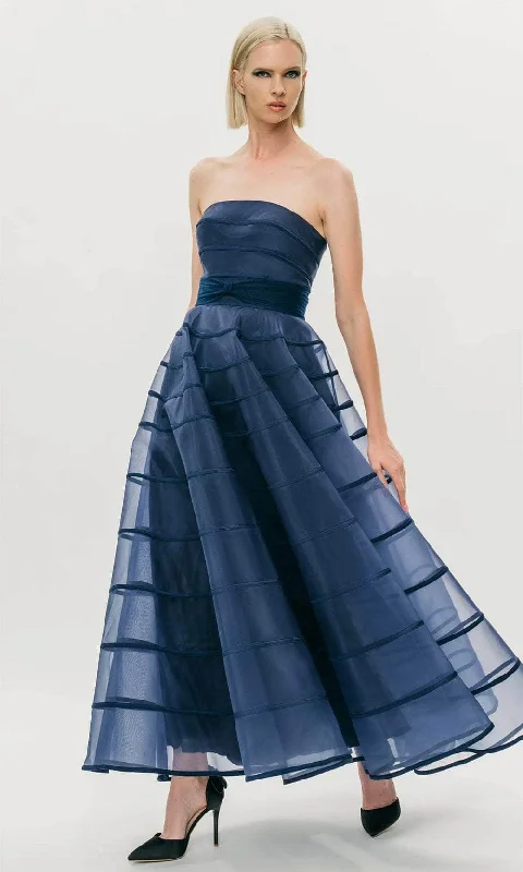 Hynes Park M561 - Strapless A-Line Prom Gown