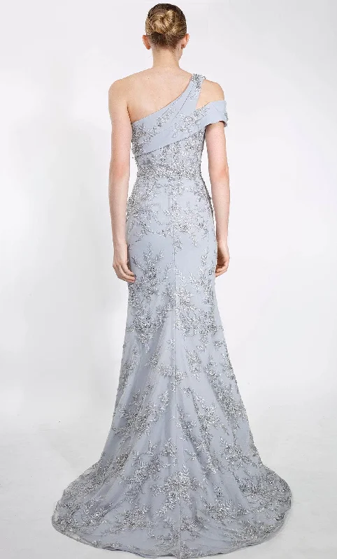 Janique 23001 - Embroidered Trumpet Evening Gown