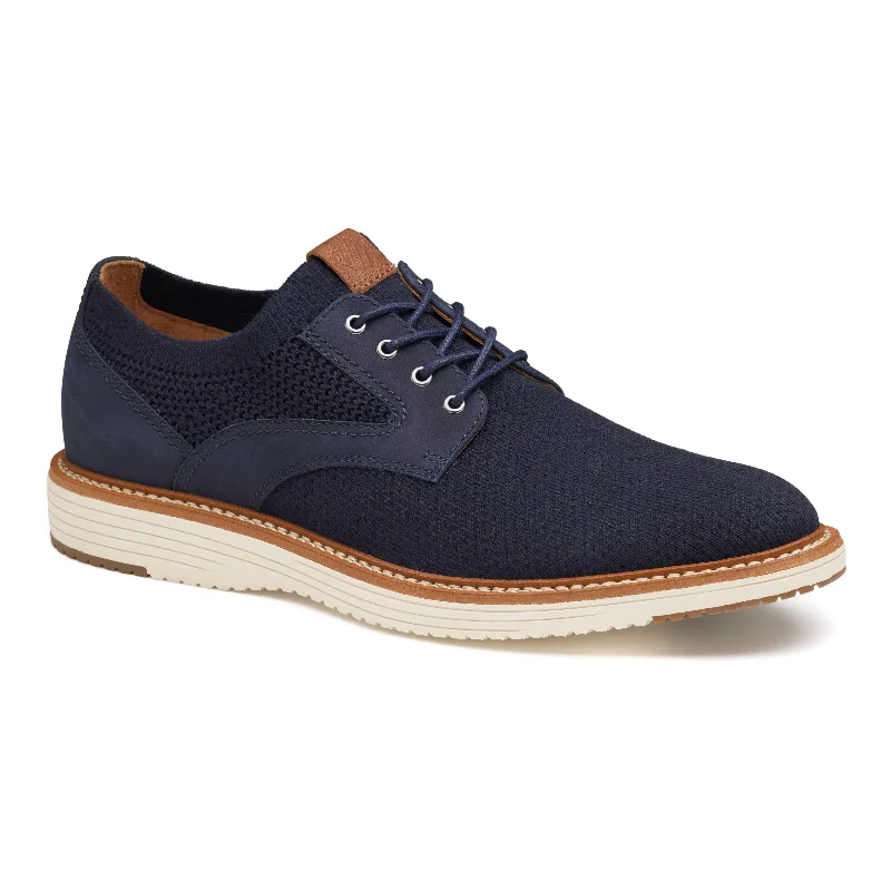 Johnston & Murphy - Upton Knit Plain Toe Navy