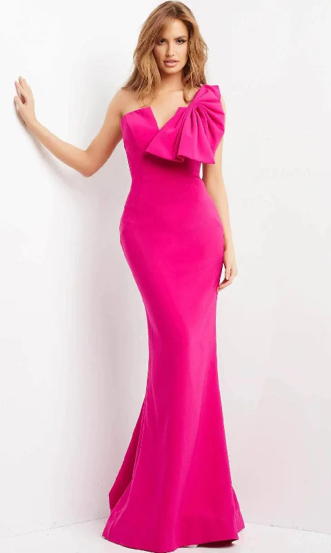 Jovani 07306 - One-Sleeve Fitted Evening Dress