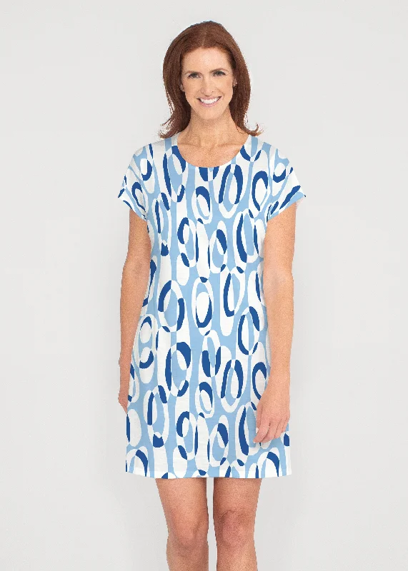 Loop ta Loop Blue (8086) ~ Lucy Tee Dress