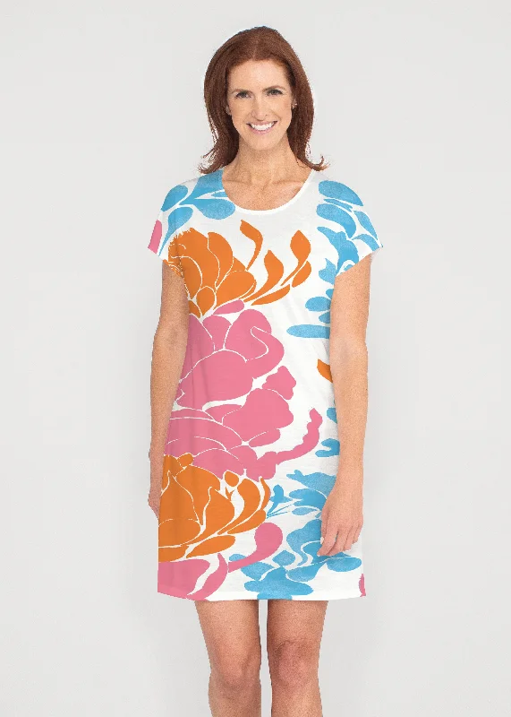 Lotus Pink/Orange (23058) ~ Lucy Tee Dress