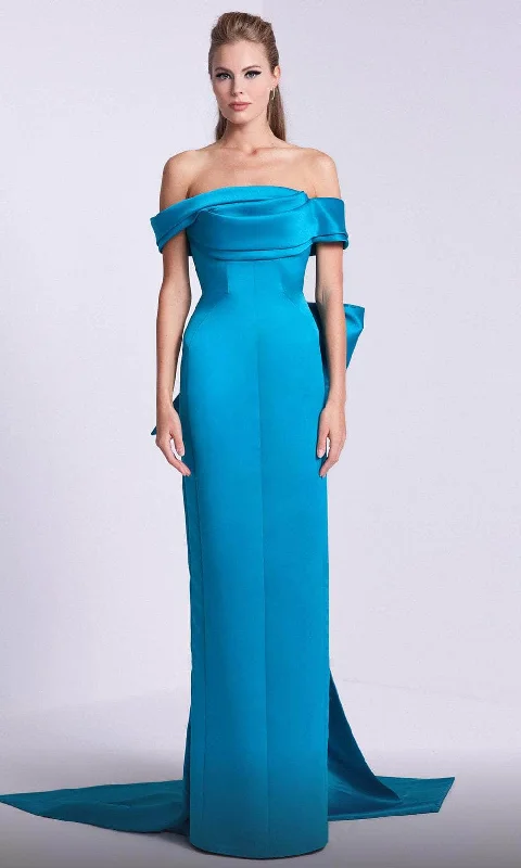 MNM Couture N0589 - Draped Bow Evening Dress