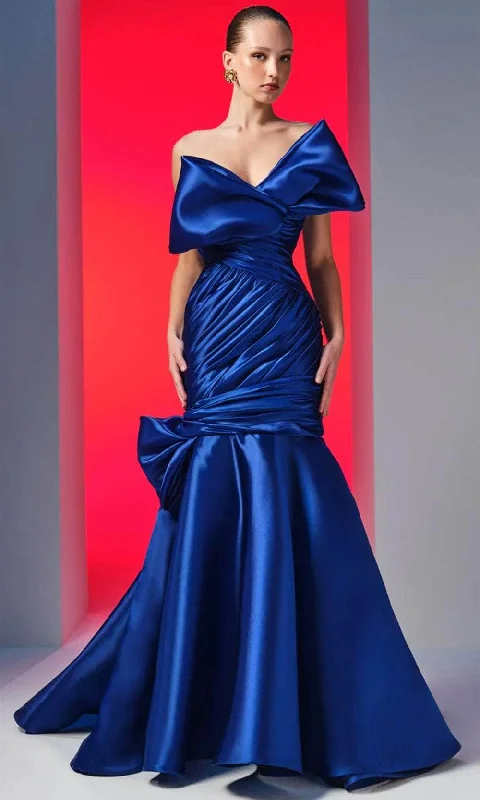 MNM Couture N0611 - Bow Bodice Mermaid Evening Gown