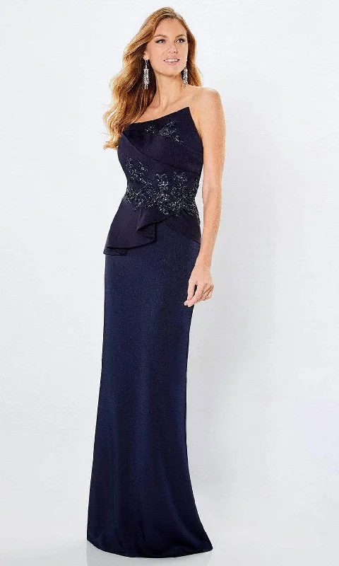 Montage by Mon Cheri - 221974 Bead Embellished Strapless Evening Dress