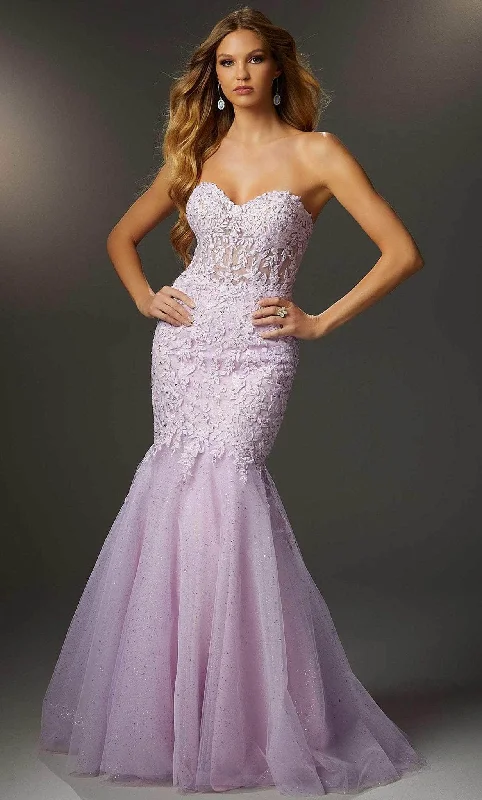 Mori Lee 48052 - Embroidered Strapless Prom Dress