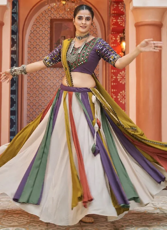 Multi Color Readymade Navratri Lehenga  Choli