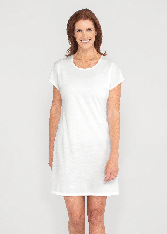 Natural White (5555) ~ Lucy Tee Dress