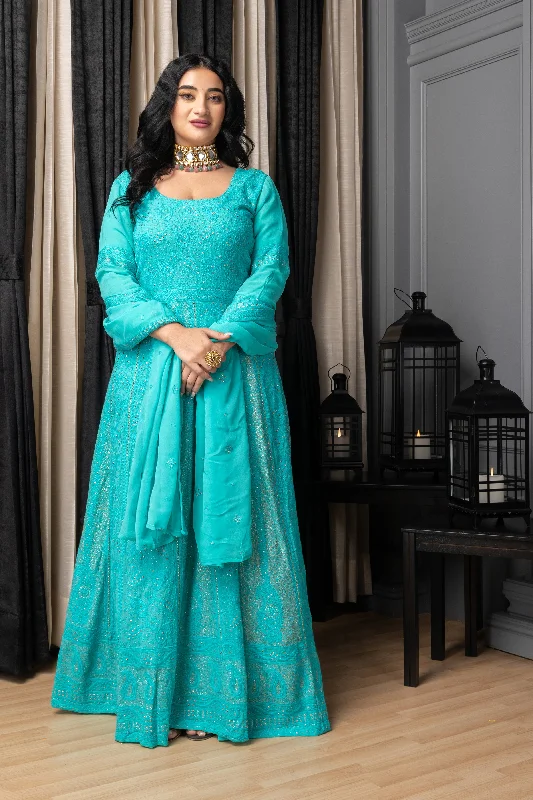 Neela Sheher Lucknowi Dress