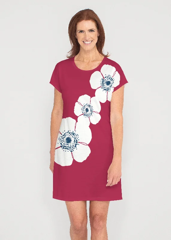 Poppy Red (7015) ~ Lucy Tee Dress