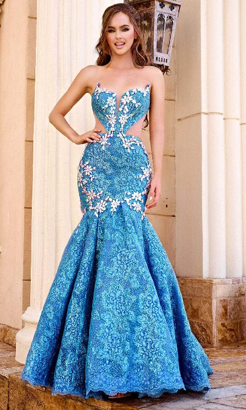 Portia and Scarlett PS24089 - Illusion Cutout Mermaid Prom Gown