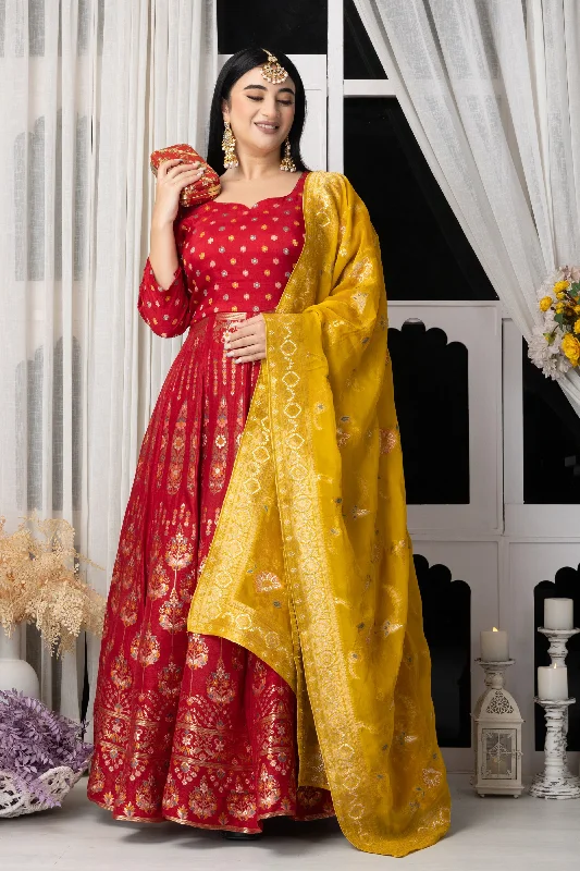 Rangeen Tarana Banarasi Silk Dress