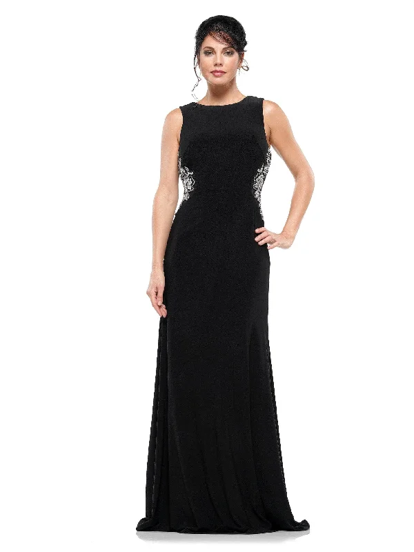 Rina Di Montella RD2029 - Beaded Cowl Back Evening Dress