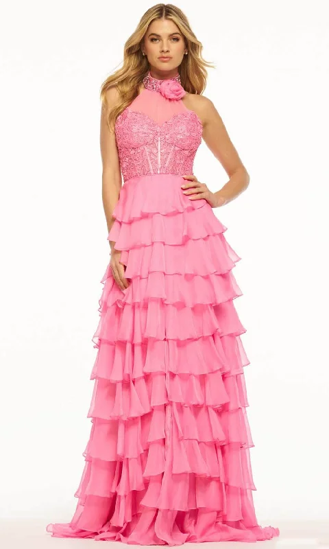 Sherri Hill 56083 - Beaded Halter Gown