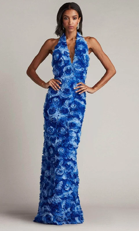 Tadashi Shoji CFI24309L - Sleeveless Halter Neck Evening Gown