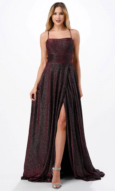 Trevi Collection D533 - Sleeveless Glitter Evening Gown