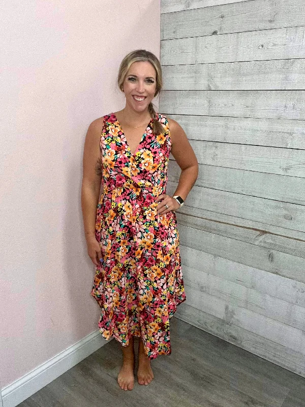 "Floral Galore" Multi-Color Floral Dress