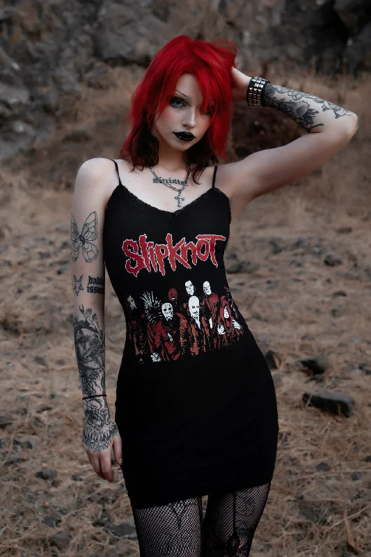 Slipknot Lace Strap Dress