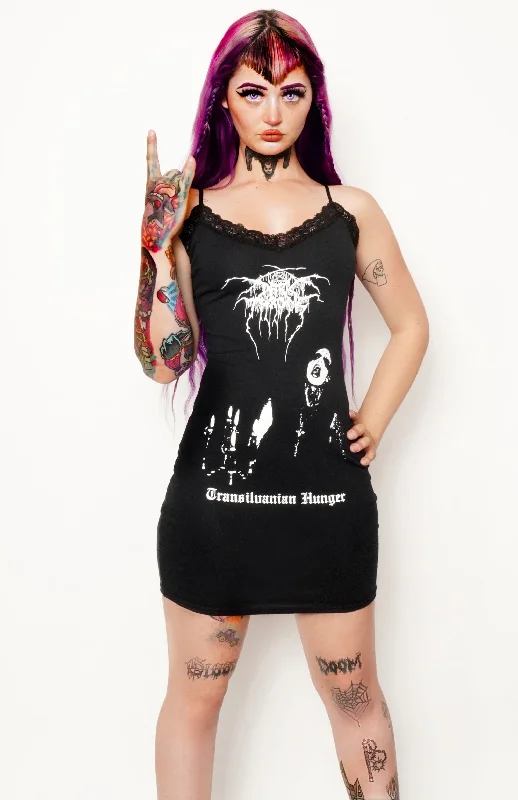 Darkthrone Lace Strap Dress