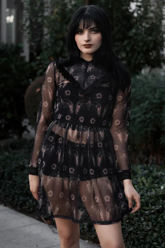 Flower for you Print (Washed out) Victorian Lace Dress