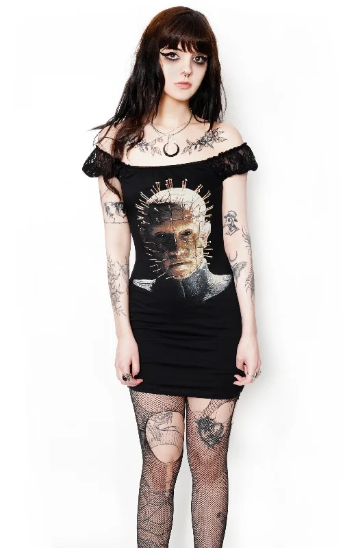 Hellraiser Off- Shoulder Lace Dress