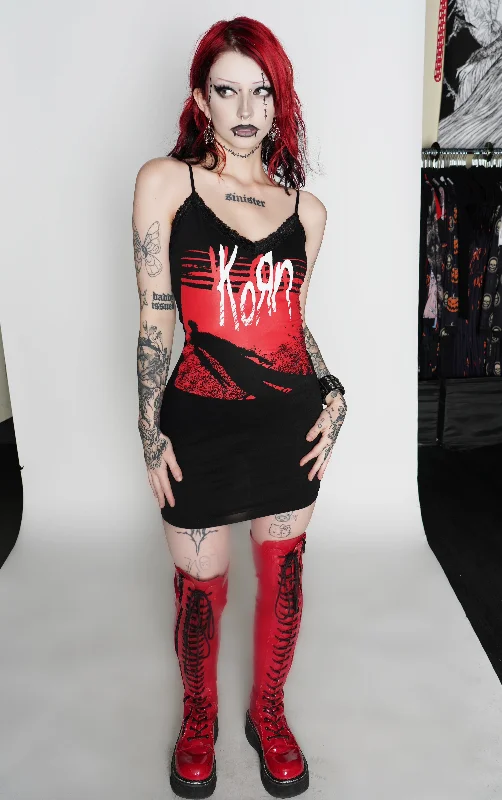 Korn Lace Strap Dress