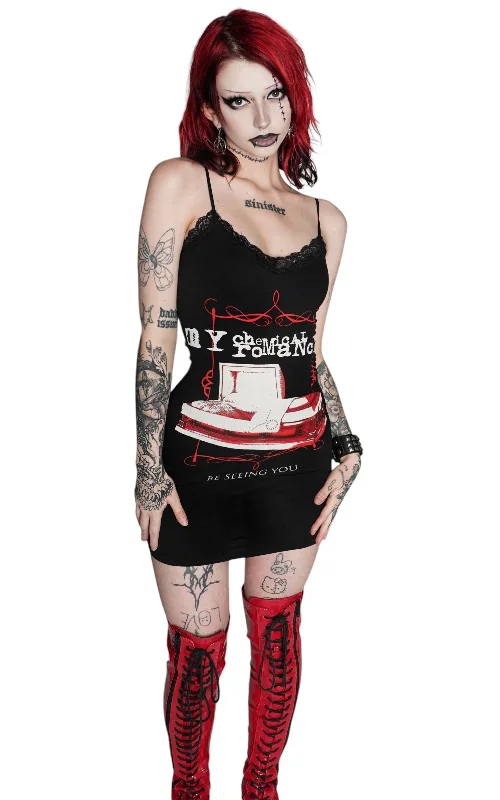 My Chemical Romance Lace Strap Dress (Be seeing you)