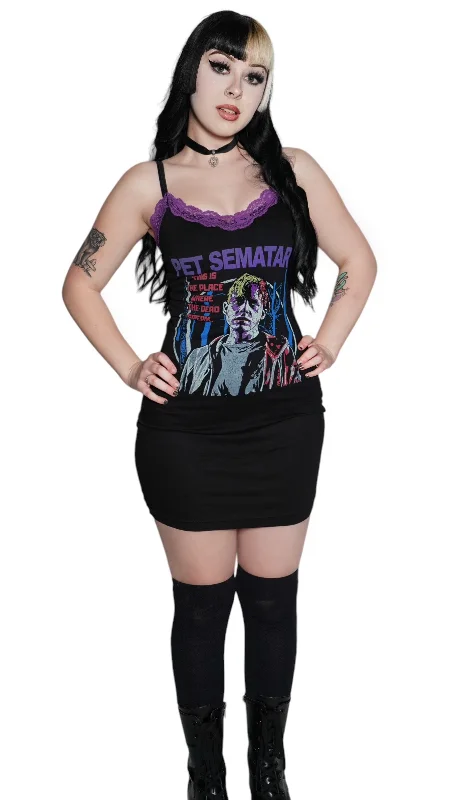 Pet Sematary Lace Strap Dress