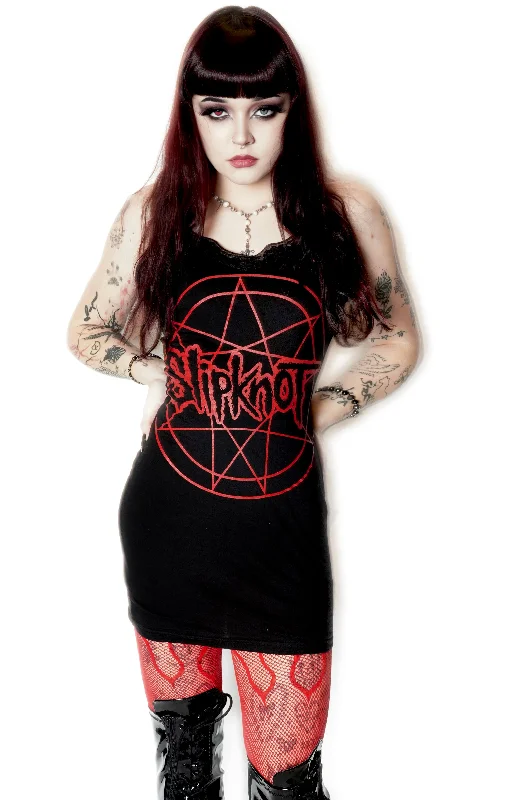 Slipknot - Pentagram Lace Strap Dress