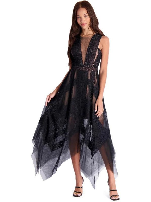 Andi Womens Elegant Tulle Evening Dress