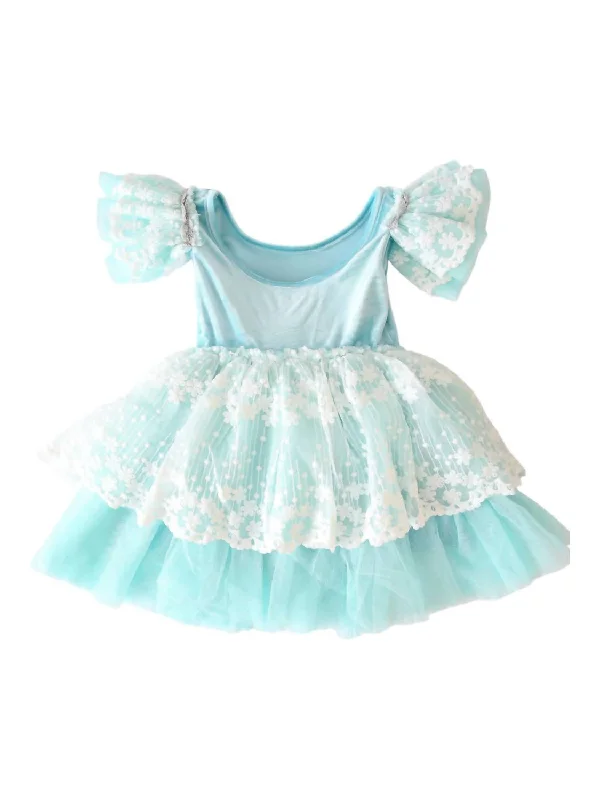 Fairytale Tulle Sparkle Dress In Light Blue