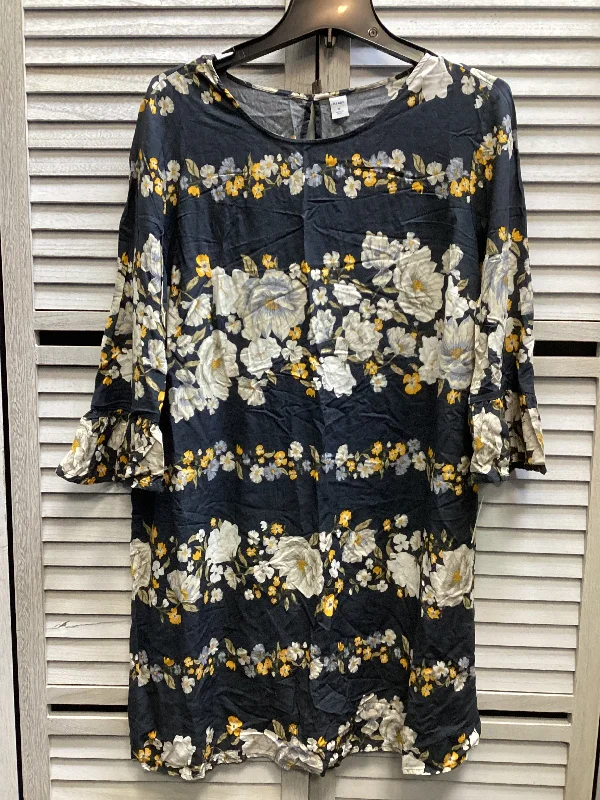 Dress Casual Midi By Old Navy In Floral Print, Size: Xl